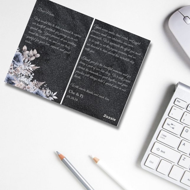 Cartões de agradecimentos Casamento no inverno pre (Criador carregado)