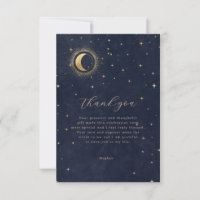 Cartões de agradecimentos Celestial de Quinceanera