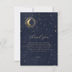 Cartões de agradecimentos Celestial de Quinceanera