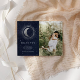 Cartões de agradecimentos Celestial Silver Dois Fo