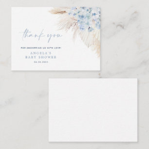 Cartões de agradecimentos Chá de fraldas de Grass 