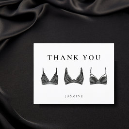 Cartões de agradecimentos Chá de panela lingerie