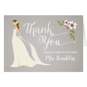 Cartões de agradecimentos chá de panela - Morango 