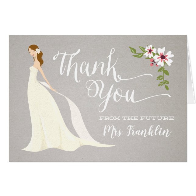 Cartões de agradecimentos chá de panela - Morango  (Frente horizontal)