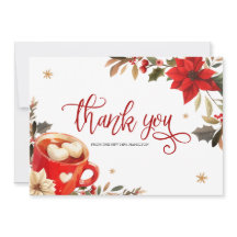 Cartões de agradecimentos Chá de panela Natal