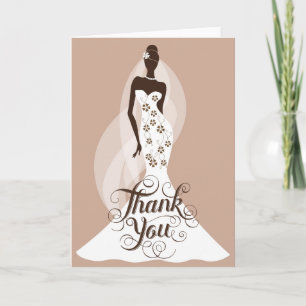 Cartões de agradecimentos Chic Bridal