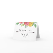 Cartões de agradecimentos chiques rústicos