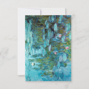 Cartões de agradecimentos Claude Monet Ninfheas 