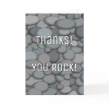 Cartões de agradecimentos Colorida River Rock