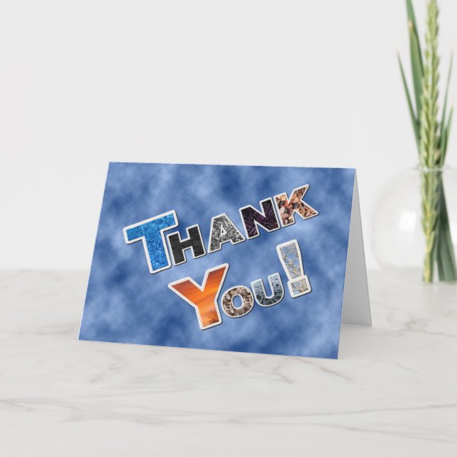 Cartões de agradecimentos colorido (Frente)