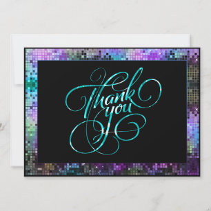 Cartões de agradecimentos Colorido de Coloração do