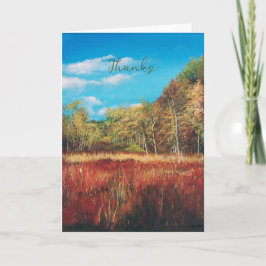 Cartões de agradecimentos Colorir Paisagem de Bela