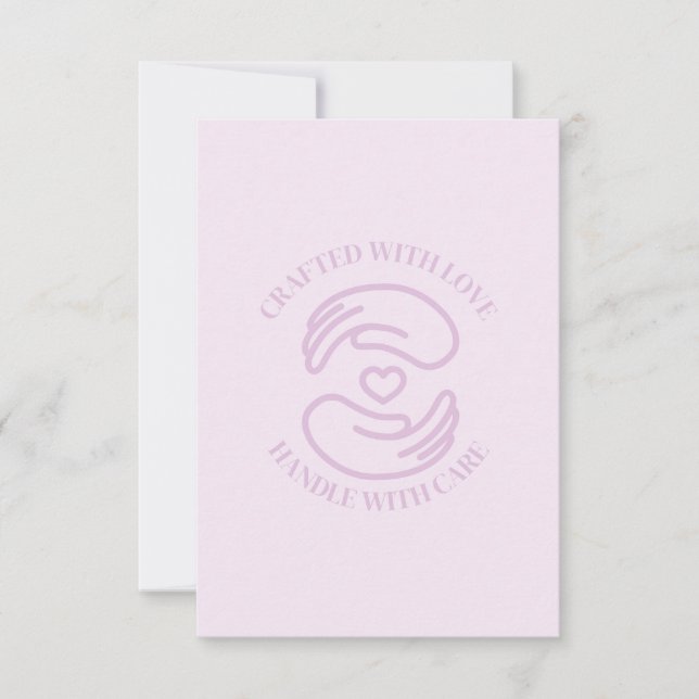 Cartões de agradecimentos com amor (Frente)