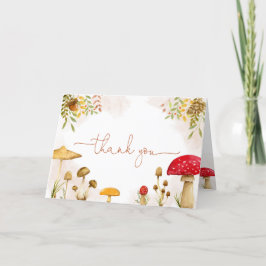 Cartões de agradecimentos com tema da floresta