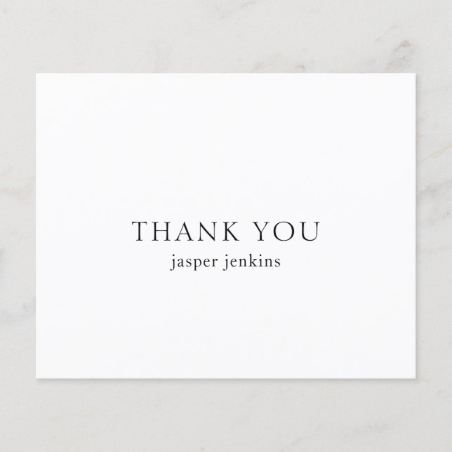 Cartões de agradecimentos comercial de orçamento m (Frente)