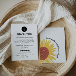 Cartões de agradecimentos Comercial Editável,