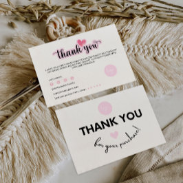 Cartões de agradecimentos Comercial Imprimível