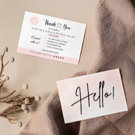 Cartões de agradecimentos Comercial Imprimível