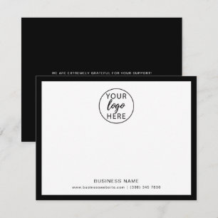 Cartões de agradecimentos Comercial Personalizado