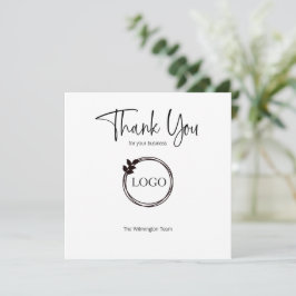 Cartões de agradecimentos comercial personalizado