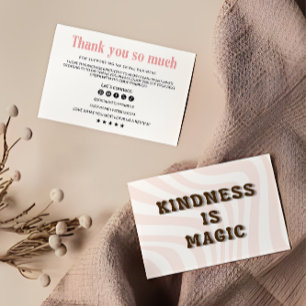 Cartões de agradecimentos Comercial Retroativo