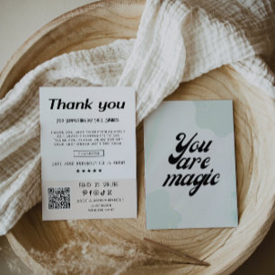 Cartões de agradecimentos Comercial Retroativo