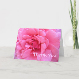 Cartões de agradecimentos cor-de-rosa