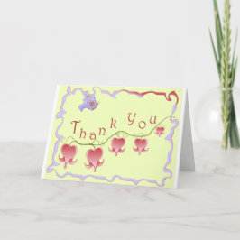 Cartões de agradecimentos Coração com Hemorragia R