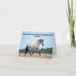 Cartões de agradecimentos Cristão de Cavalo Selvag