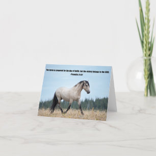 Cartões de agradecimentos Cristão de Cavalo Selvag