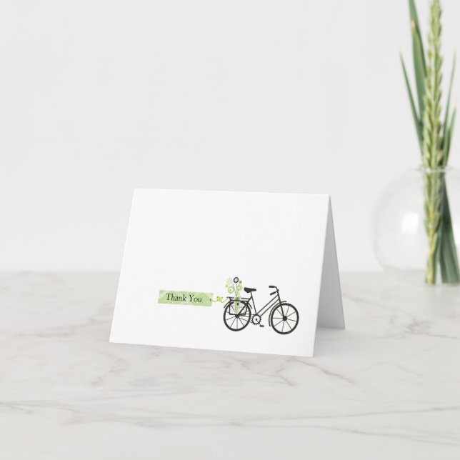 Cartões de agradecimentos da bicicleta (Frente)