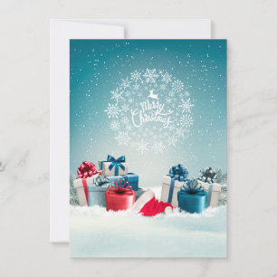 Cartões de agradecimentos da Caixa de Natal