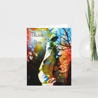 Cartões de agradecimentos da estátua do anjo