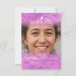 Cartões de agradecimentos da família de fotos com 