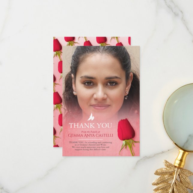 Cartões de agradecimentos da família de fotos da r (Frente/Verso In Situ)