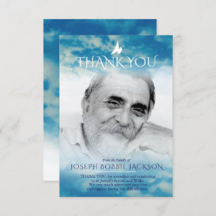 cartões de agradecimentos da família de fotos do c