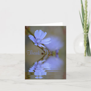 Cartões de agradecimentos da Flor do Corno Azul