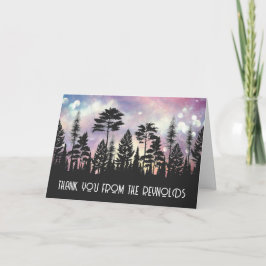 Cartões de agradecimentos da Floresta de Magic Bok