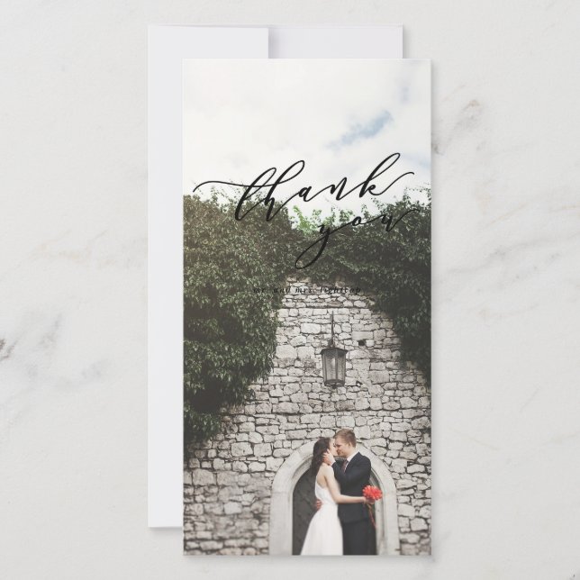 cartões de agradecimentos da foto (Frente)