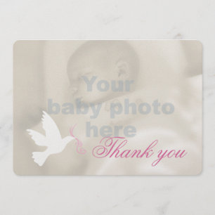 Cartões de agradecimentos da foto do baptismo das