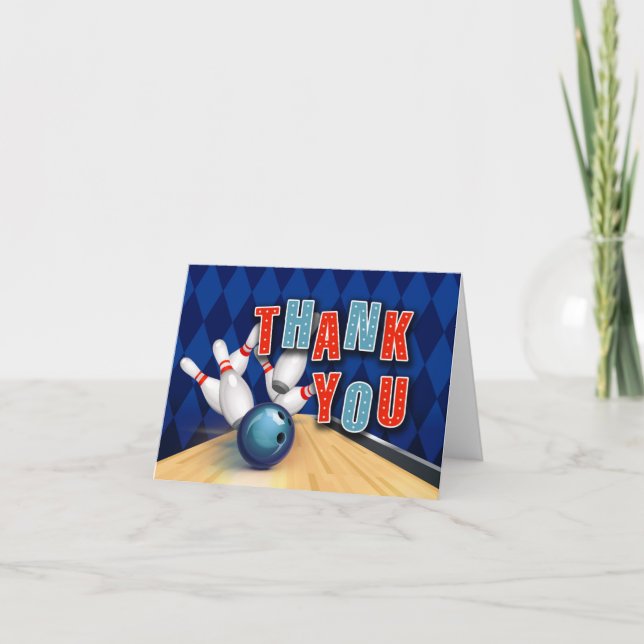 Cartões de agradecimentos da Parte boliche (Frente)