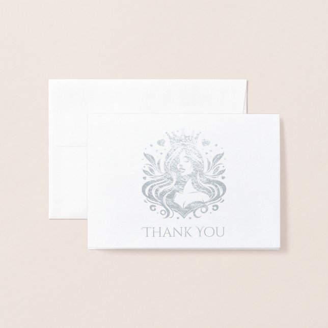 Cartões de agradecimentos da Rainha Pageant (Frente com Envelope)