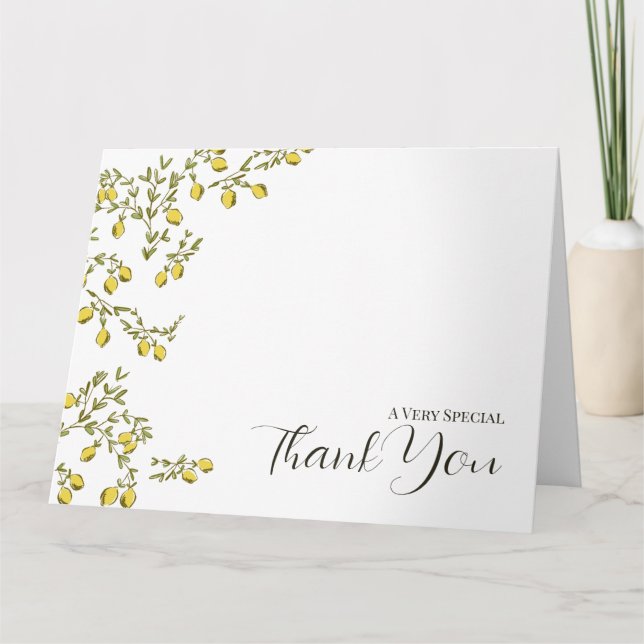 Cartões de agradecimentos da Ramificação de Limão  (Frente)