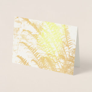 Cartões de agradecimentos da samambaia dourada