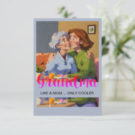 Cartões de agradecimentos da vovó dia de as mães