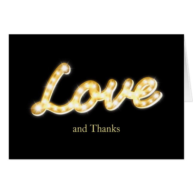 Cartões de agradecimentos das luzes da imagem - pr (Frente horizontal)