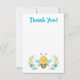 Cartões de agradecimentos de abelhas