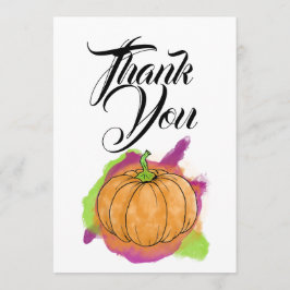 Cartões de agradecimentos de abóbora