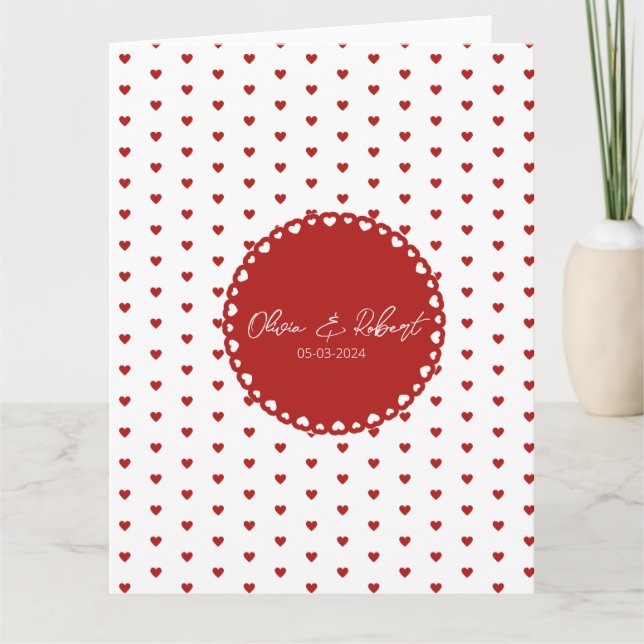 Cartões de agradecimentos de Amor Personalizado (Frente)