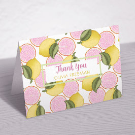 Cartões de agradecimentos de Aniversário da Limona